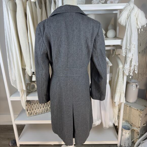 Kenneth Cole size 10 gray wool Peacoat, classic, wool blend office career SI-051 - Picture 5 of 13